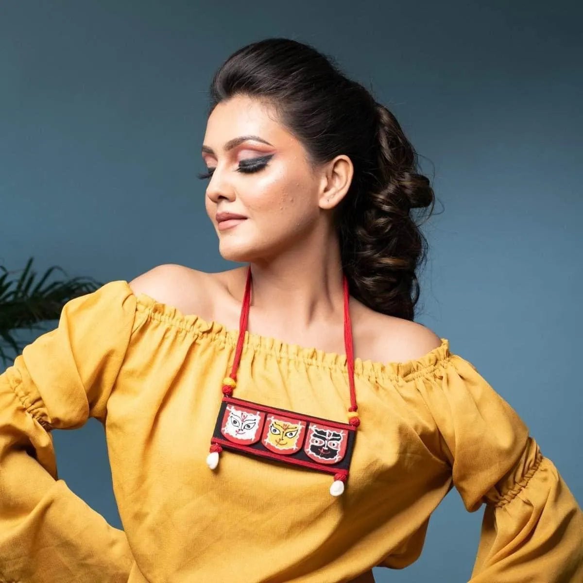 Jagannath Traditional Multi Color Hand Painted (Necklace) HP - NP - 127 - KHOJ.CITY