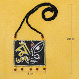 Maa Handpainted Black (Necklace) - KHOJ.CITY