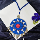 Moon Magic Handpainted Blue (Necklace) - KHOJ.CITY