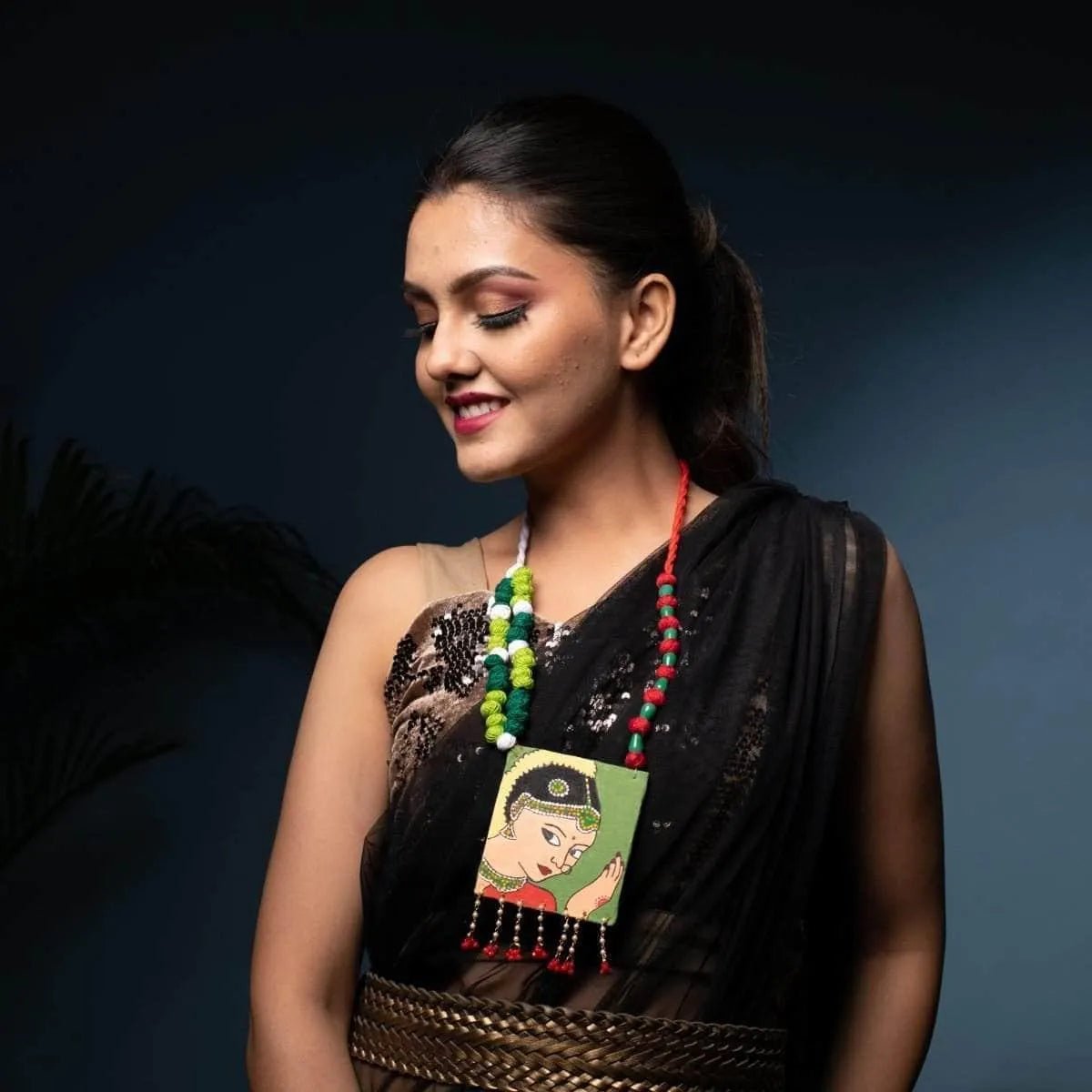 Naach Classic Multi Color Hand Painted (Necklace) HP - NP - 068 - KHOJ.CITY