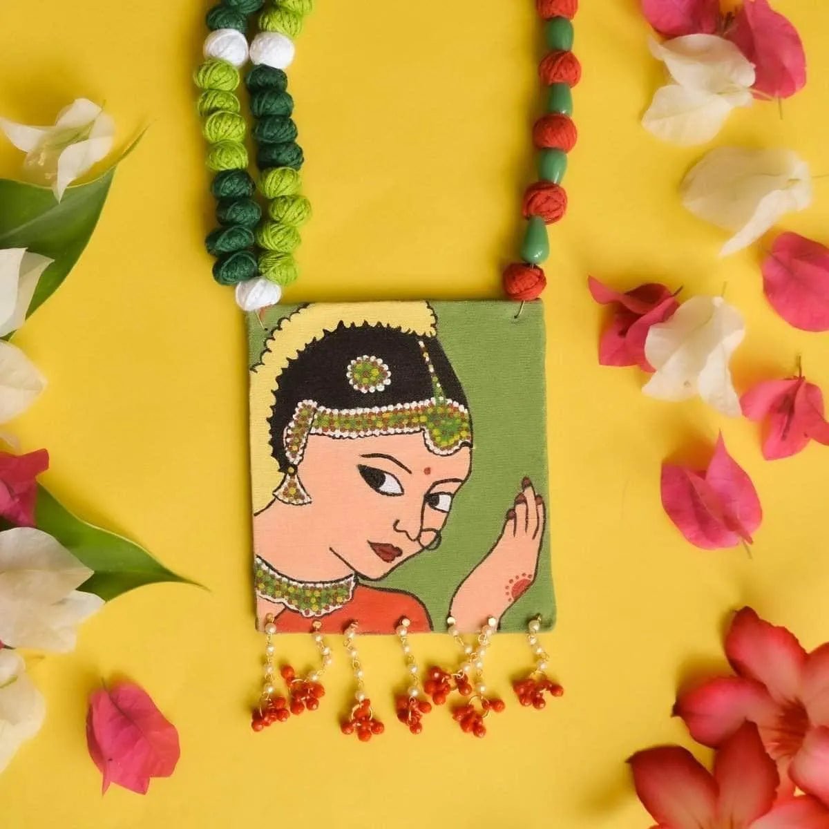 Naach Classic Multi Color Hand Painted (Necklace) HP - NP - 068 - KHOJ.CITY