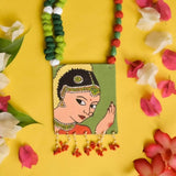 Naach Handpainted Green (Necklace) - KHOJ.CITY