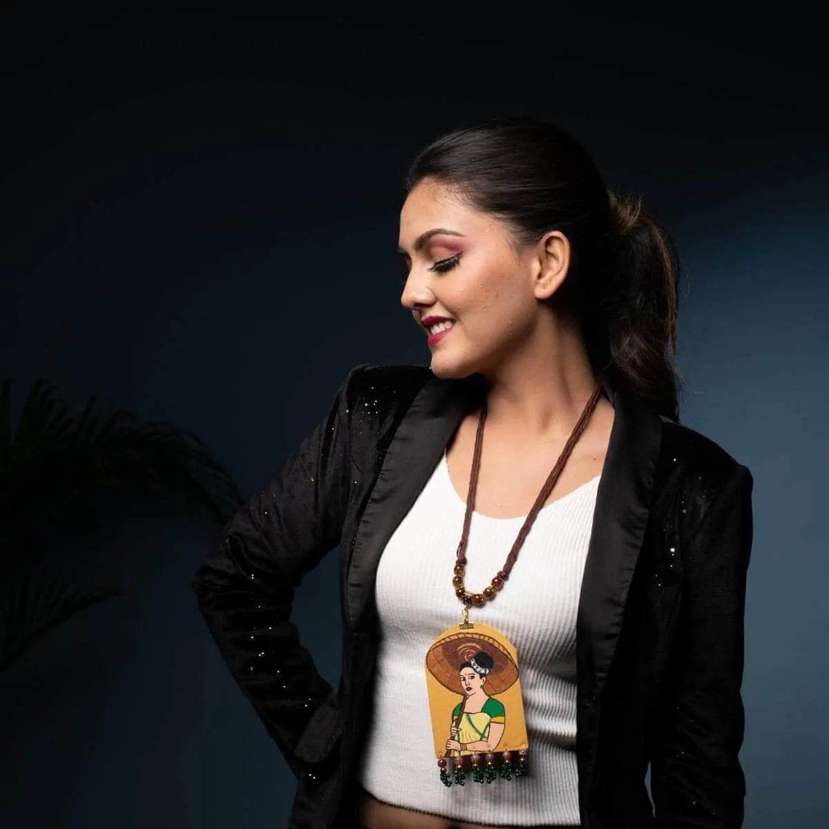 Naari Classic Multi Color Hand Painted (Necklace) HP - NP - 069 - KHOJ.CITY