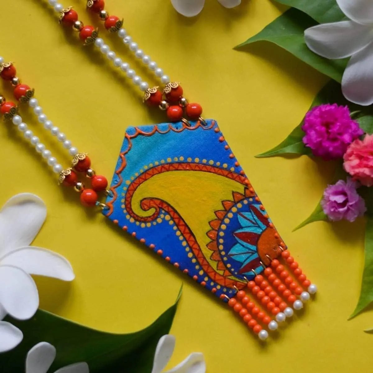 Nooraniya Classic Multi Color Hand Painted (Necklace) HP - NP - 076 - KHOJ.CITY