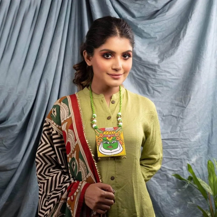 Nrityakala Classic Multi Color Hand Painted (Necklace) HP-NP-078