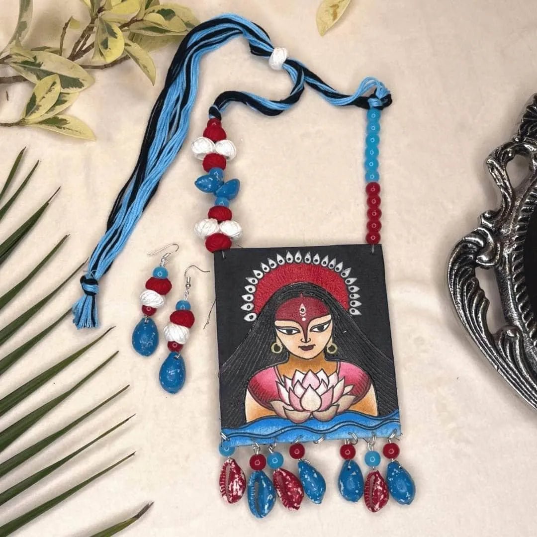 Padmavati Classic Multi Color Hand Painted (Necklace ) HP - NP - 080 - KHOJ.CITY