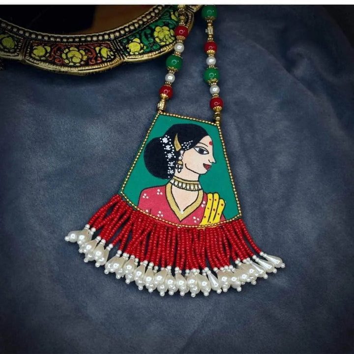Padmini Classic Green Hand Painted (Necklace) HP-NP-160