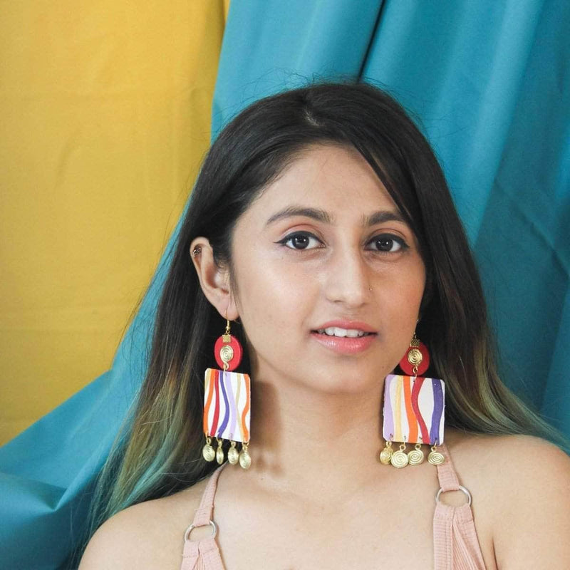 Multicolor Earrings for Gown | FashionCrab.com