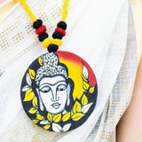 Siddhartha Handpainted Red (Necklace) - KHOJ.CITY