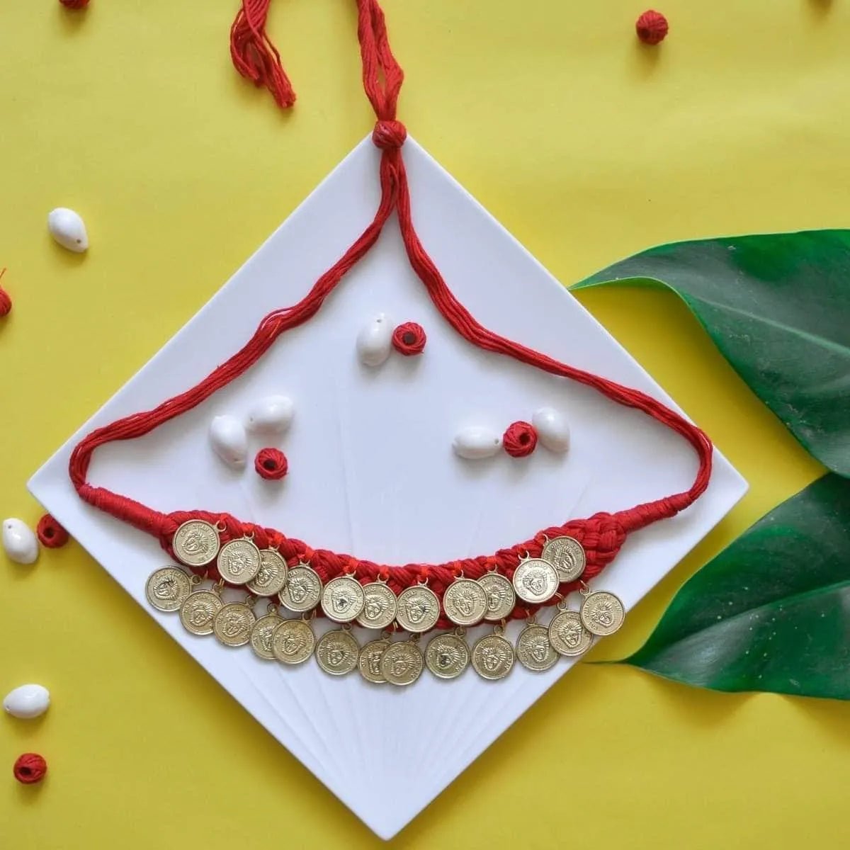 Sikka Golden Bohemian Multi Color Handmade (Choker) HM - NP - 010 - KHOJ.CITY