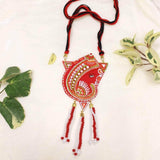 Vinayaka Handpainted Red (Necklace) - KHOJ.CITY
